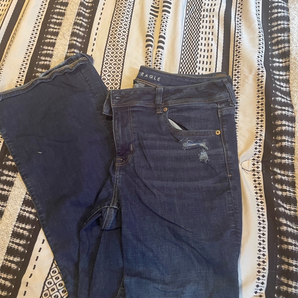 American Eagle Outfitters Dark Blue Boot Cut Jeans